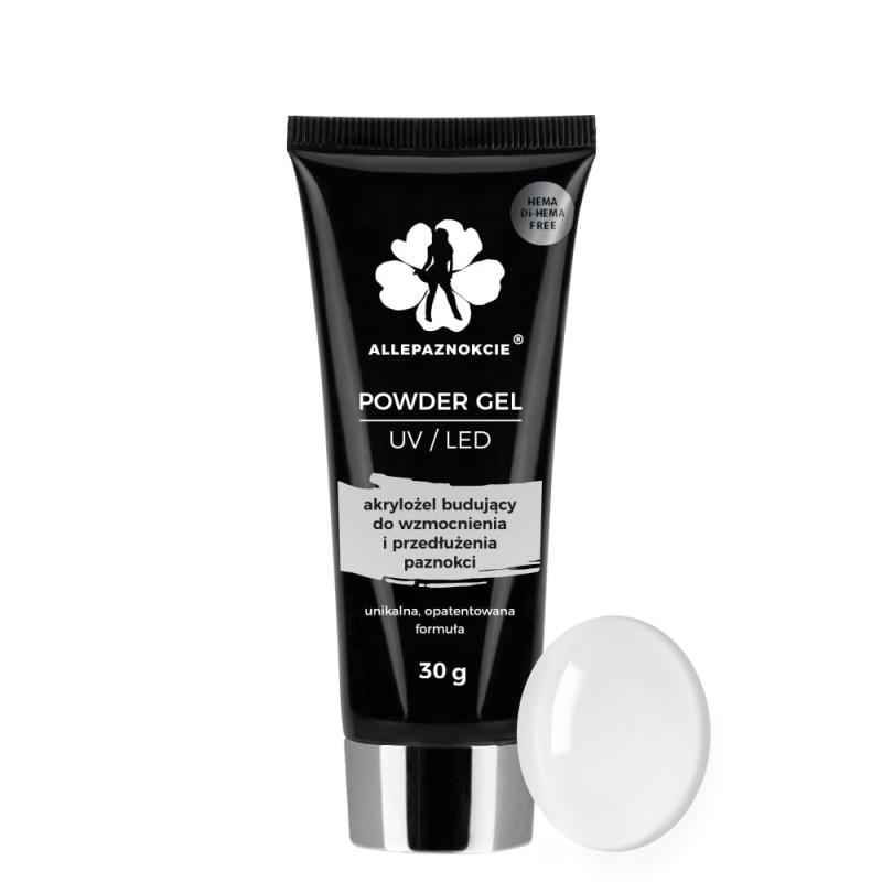 Powder Gel Akrylożel Hema/Di-Hema Free Clear 30 G