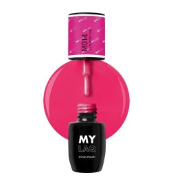 Lakier Hybrydowy Mylaq M014 My Electric Pink 5ml