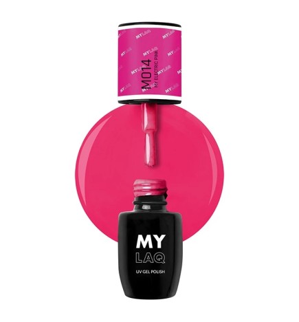 Lakier Hybrydowy Mylaq M014 My Electric Pink 5ml