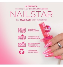 Makear Lakier Hybrydowy S59 NailStar 8Ml