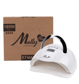 Mollylux Lampa Do Paznokci UV/LED 180W Do Lakierów Hybrydowych Żelowych X7 MAX Biała