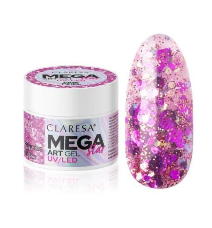 Claresa Żel Do Zdobień Megastar Pink Pixel 10g