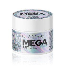 Claresa Żel Do Zdobień Megastar Silver Flicker 10g