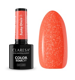 Claresa Lakier Hybrydowy Funky Disco Orange Pop