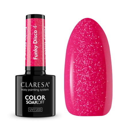 Claresa Lakier Hybrydowy Funky Disco Pink Fever