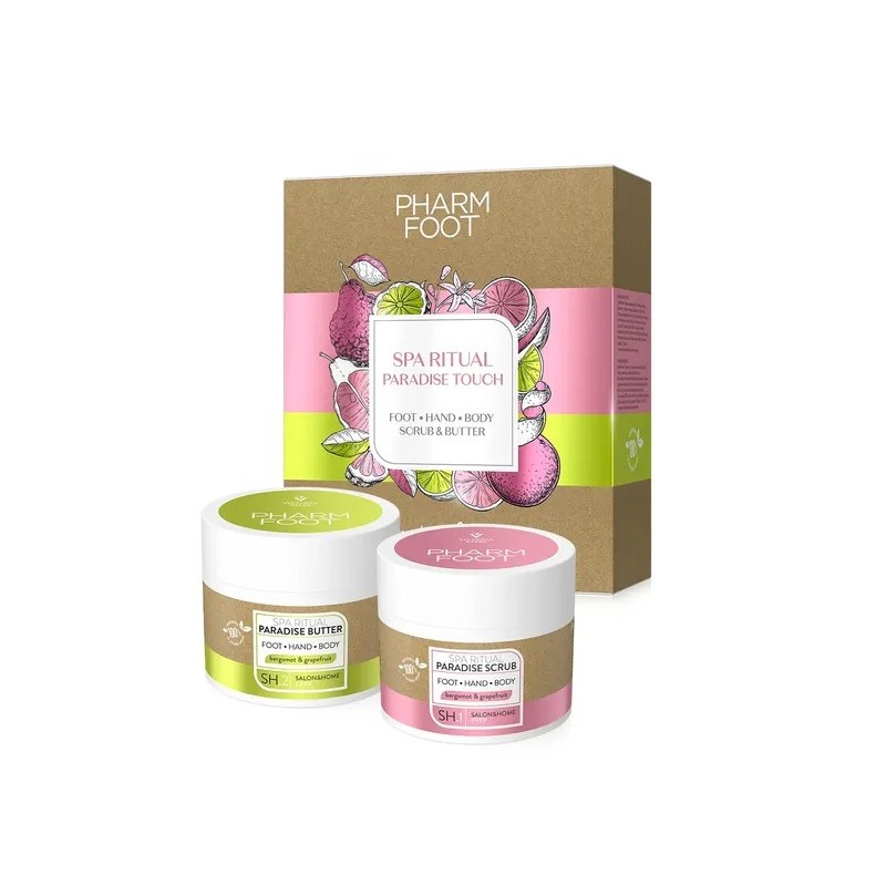 Pharm Foot SPA RITUAL PARADISE TOUCH SET peeling + masło do stóp