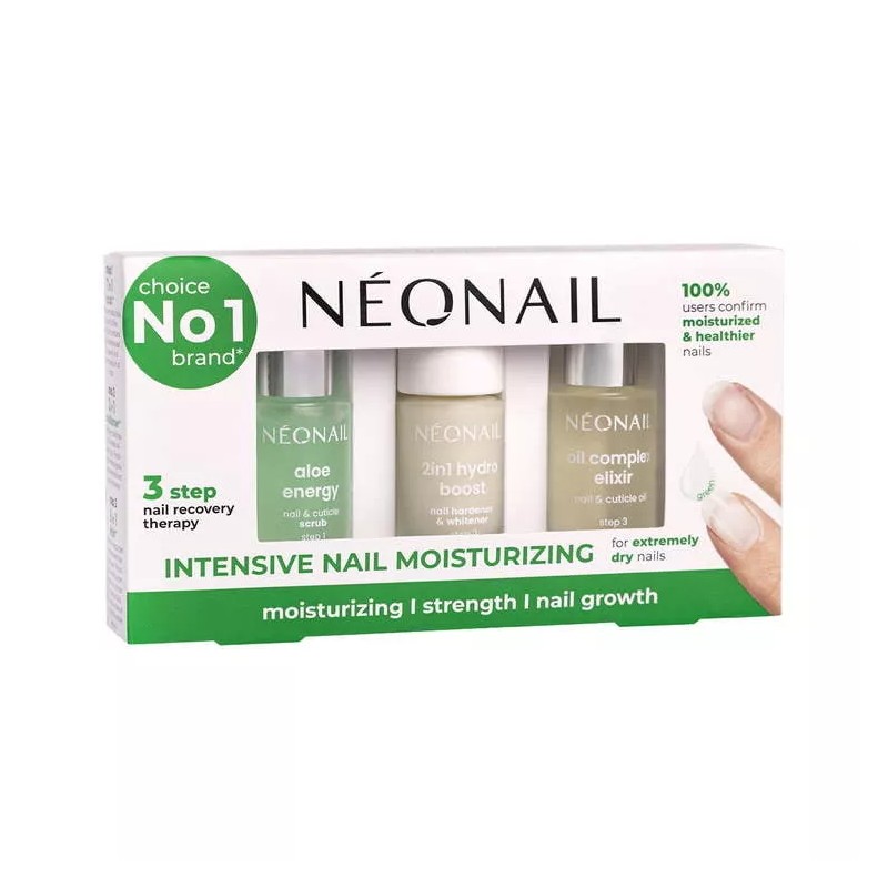 NeoNail Zestaw Na Przebarwione I Rozdwajające Się Paznokcie Moisturizing Nail Care Set