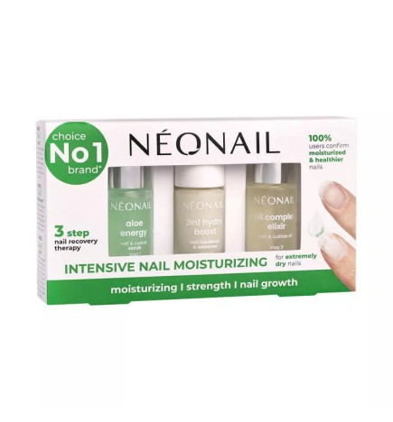 NeoNail Zestaw Na Przebarwione I Rozdwajające Się Paznokcie Moisturizing Nail Care Set