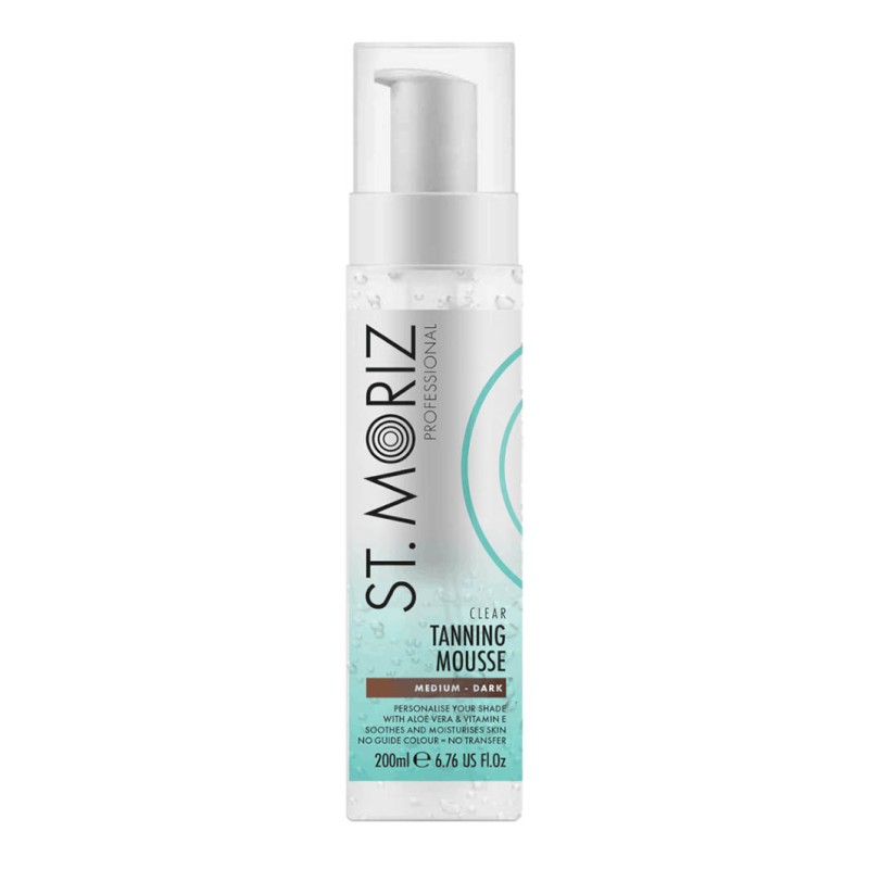 St.Moriz Professional Clear Tanning Mousse Bezbarwny Mus Samoopalający Medium Dark 200 Ml