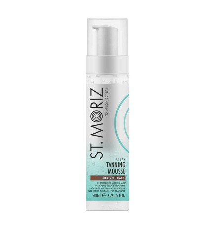 St.Moriz Professional Clear Tanning Mousse Bezbarwny Mus Samoopalający Medium Dark 200 Ml