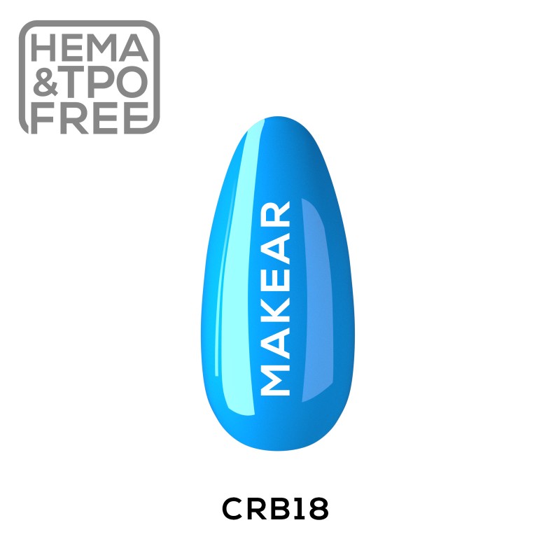 Makear Baza Juicy Rubber Base CRB18 Lagoon Blue 8Ml