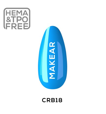 Makear Baza Juicy Rubber Base CRB18 Lagoon Blue 8Ml