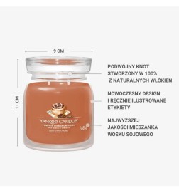 Yankee Candle Świeca Zapachowa Słoik Średni Pumpkin Cinnamon Swirl