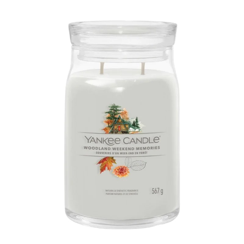 Yankee Candle Świeca Zapachowa Słoik Duży Woodland Weekend Memories