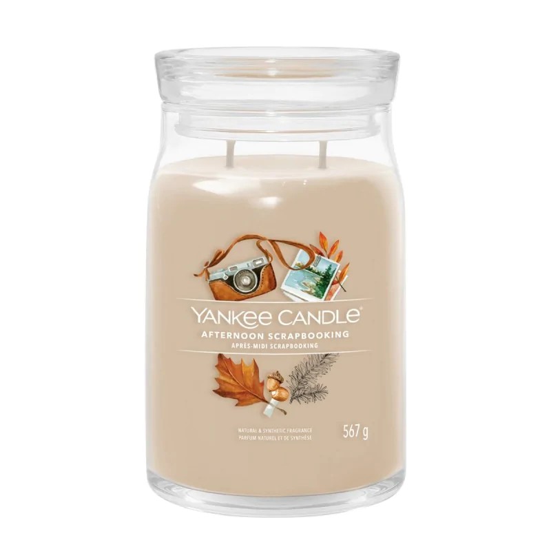 Yankee Candle Świeca Zapachowa Słoik Duży Afternoon Scrapbooking