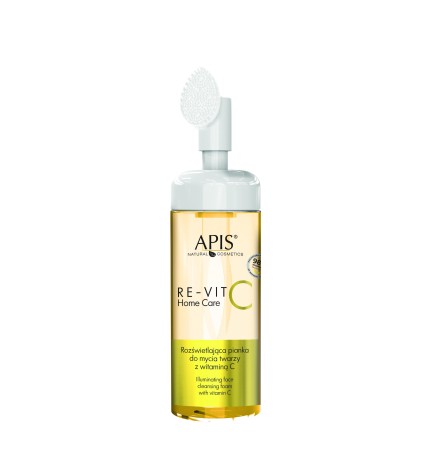 Apis Re-Vit C Home Care Rozświetlająca Pianka Do Mycia Twarzy Z Witaminą C / 150 Ml