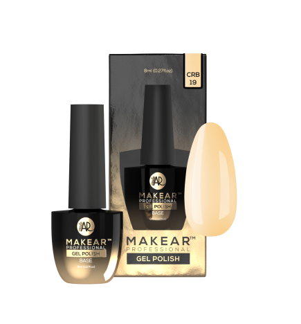 Makear Baza Juicy Rubber Base CRB19 Nude Yellow 8Ml