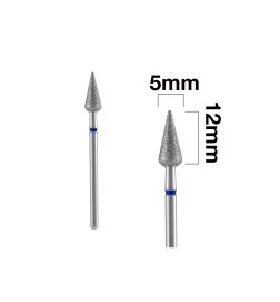 Staleks Frez Diamentowy Grusza Ostra Niebieska Expert Średnica 5 Mm / Część Pracująca 12 Mm