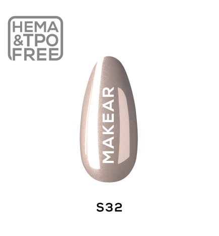 Makear Lakier Hybrydowy S32 Diamond 8Ml