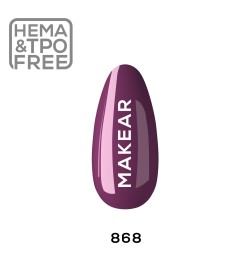 Makear Lakier Hybrydowy 868 Plum Plum Plum 8Ml