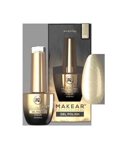 Makear Lakier Hybrydowy 511 Glitter 8Ml