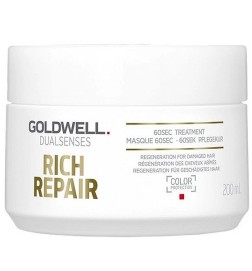 Goldwell Dualsenses Rich Repair 60sMaska Regenerująca Włosy Zniszczone I Suche 200ml