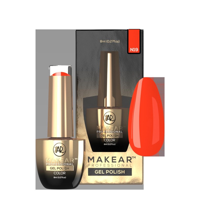 Makear Lakier Hybrydowy N19 Neon 8Ml