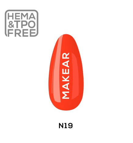 Makear Lakier Hybrydowy N19 Neon 8Ml