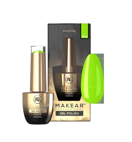 Makear Lakier Hybrydowy NG01 Glitter Neon 8Ml