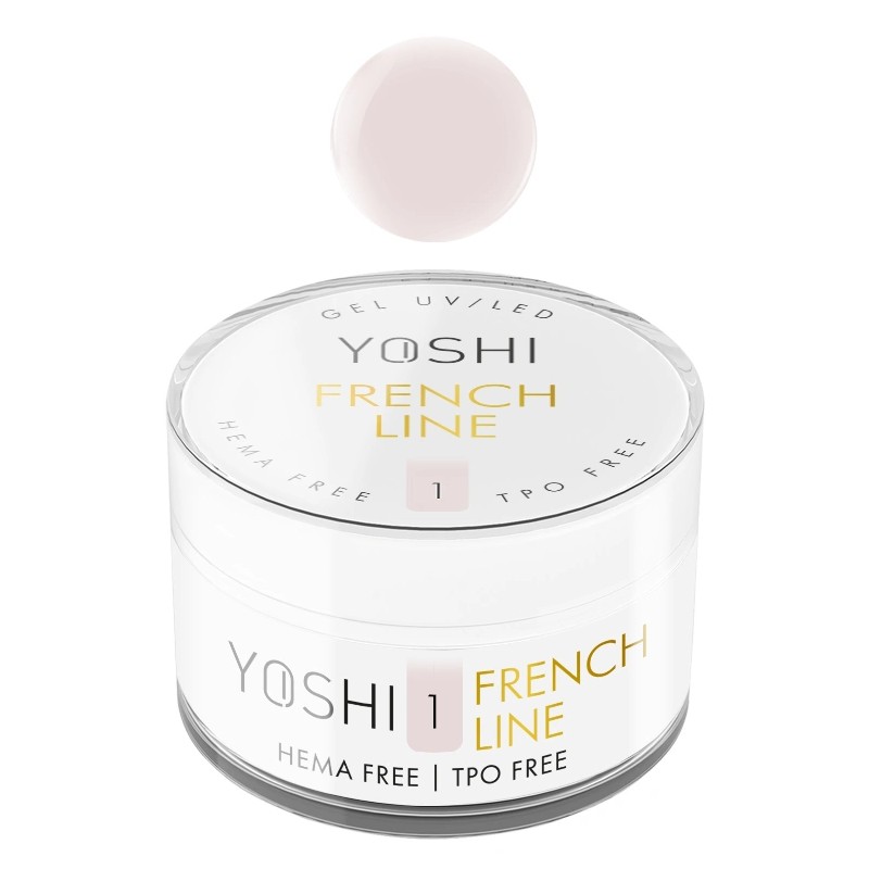 Yoshi - Żel Budujący, Samopoziomujący French Line NO1 50ml