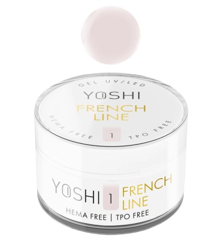 Yoshi - Żel Budujący, Samopoziomujący French Line NO1 50ml