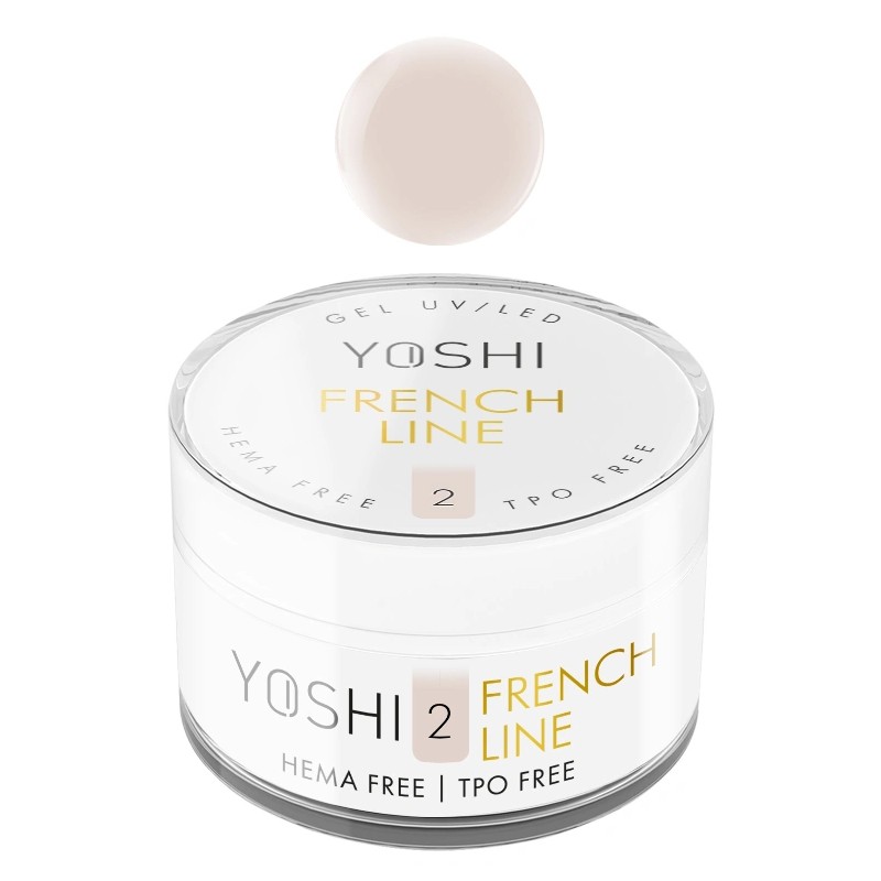 Yoshi - Żel Budujący, Samopoziomujący French Line NO2 50ml