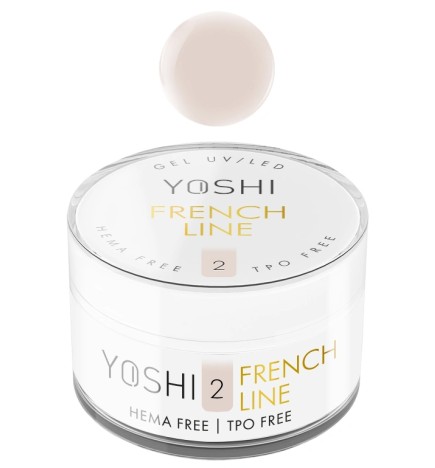 Yoshi - Żel Budujący, Samopoziomujący French Line NO2 50ml