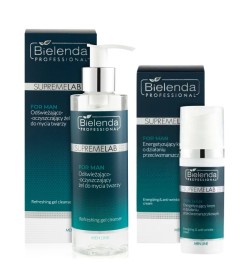 Bielenda Supremelab For Men Zestaw Energetyzujący Krem 50ml + Żel Oczyszczający 200ml