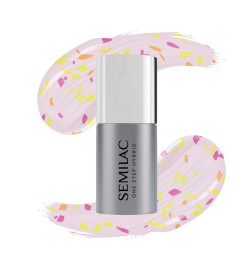 Semilac Top T26 No Wipe Matte Peach Galaxy 7ml