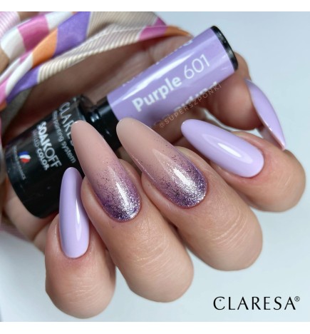 Claresa - Lakier hybrydowy Purple 601 -5g