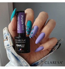 Claresa - Lakier hybrydowy Purple 603 -5g