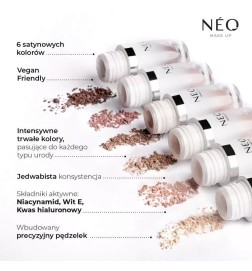 Neo Make Up Satynowy Cień Sypki: 01 Milky Beige