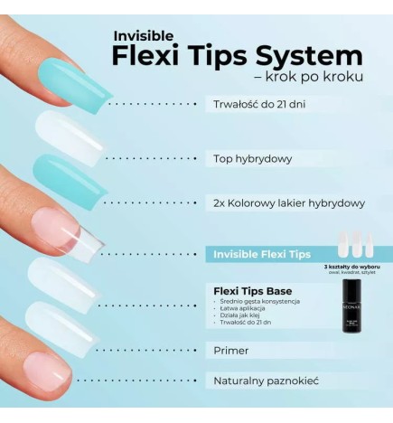 NeoNail Flexi Tips Base Baza Pod Tipsy 7,2 ml