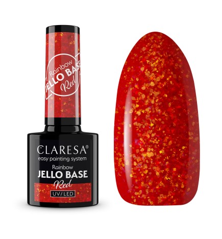 Claresa Baza Hybrydowa Rainbow Jello Base Red