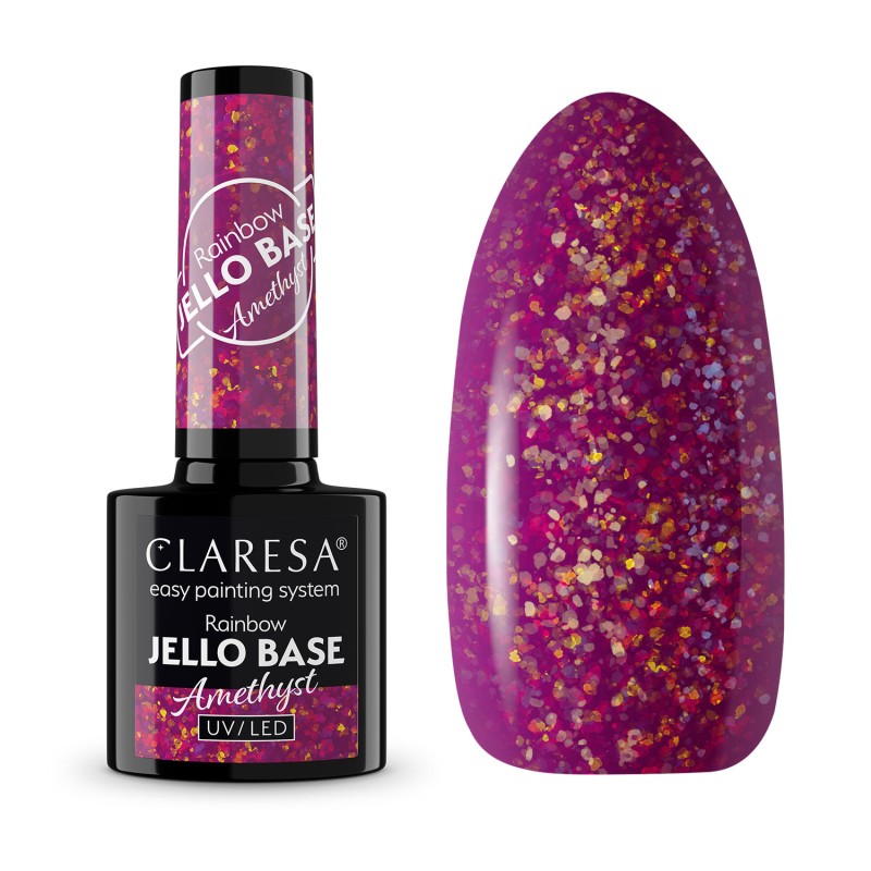 Claresa Baza Hybrydowa Rainbow Jello Base Amethyst