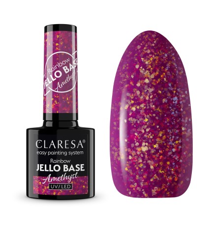 Claresa Baza Hybrydowa Rainbow Jello Base Amethyst