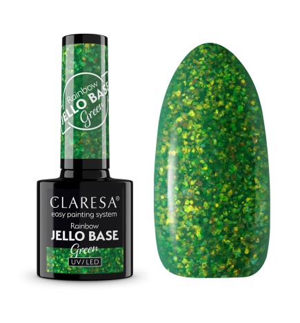 Claresa Baza Hybrydowa Rainbow Jello Base Green