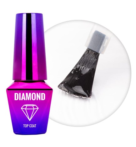 Mollylac Diamond Top Coat Rewolucyjny Top Do Lakierów Klasycznych 10g