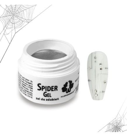 Allepaznokcie Żel Do Zdobień Spider Gel Srebrny Silver 3 Ml