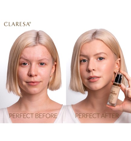 Claresa 2w1 Korektor I Podkład Kryjący Liquid Perfection 101 Light 18g