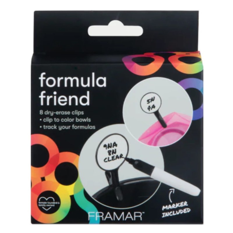 Framar Formula Friend Bowl Clips Dry Erase Clips - Klipsy Do Zapisywania Formuł Z Tabliczką