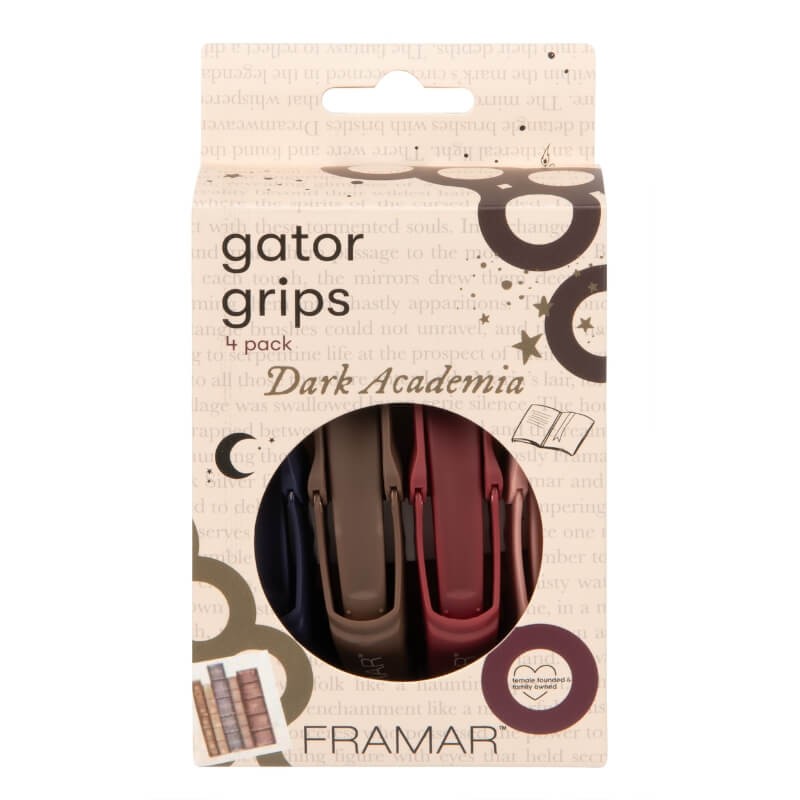 Framar Gator Grips Dark Academia Klipsy Do Włosów 4 Sztuki