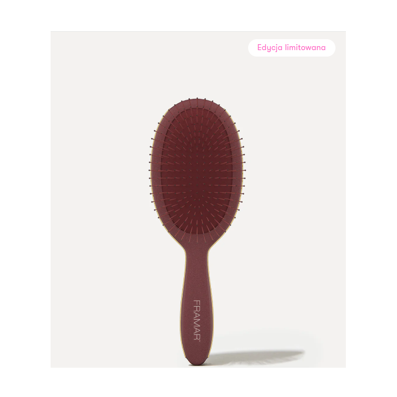 Framar Dark Academia Detangle Brush - Maroon Bordowa Szczotka Do Rozczesywania Włosów