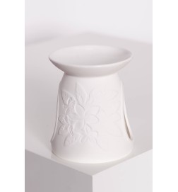 Kominek Do Wosków Zapachowych Hue White Floral - Kwiatek